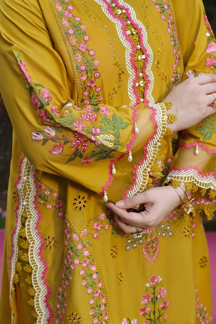 TSS-AS3155 3 Piece Unstitched Embroidered Dhanak Suit