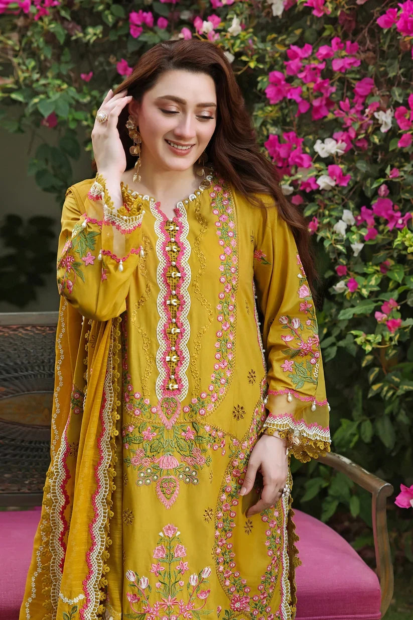 TSS-AS3155 3 Piece Unstitched Embroidered Dhanak Suit