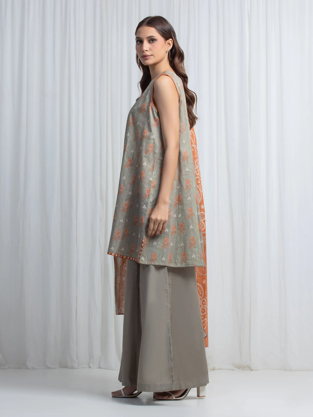 Printed Lawn Suit - EWU6A1-36853-3P