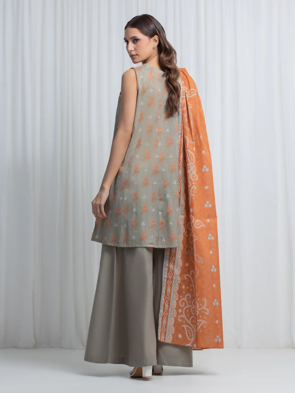 Printed Lawn Suit - EWU6A1-36853-3P