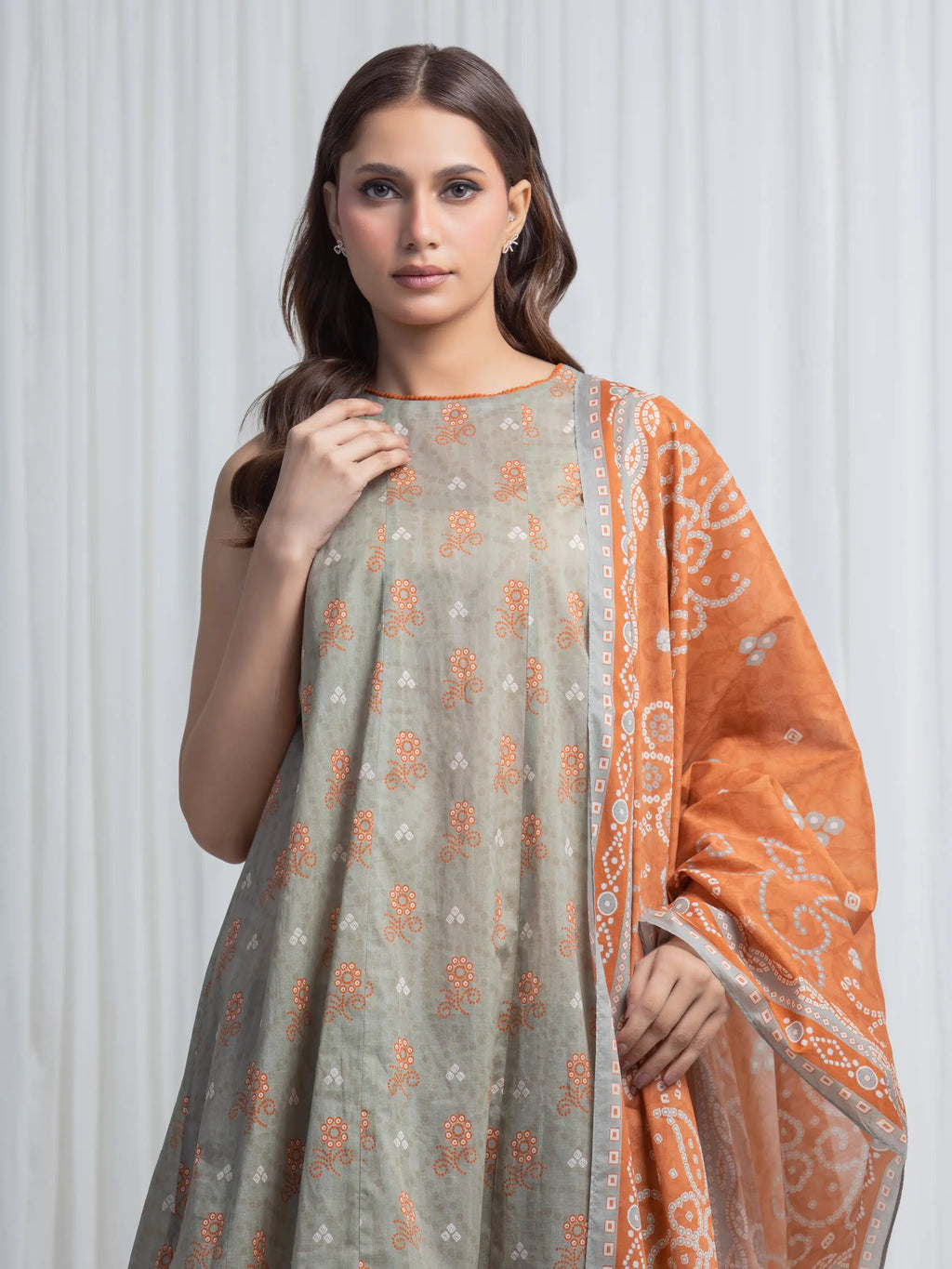 Printed Lawn Suit - EWU6A1-36853-3P