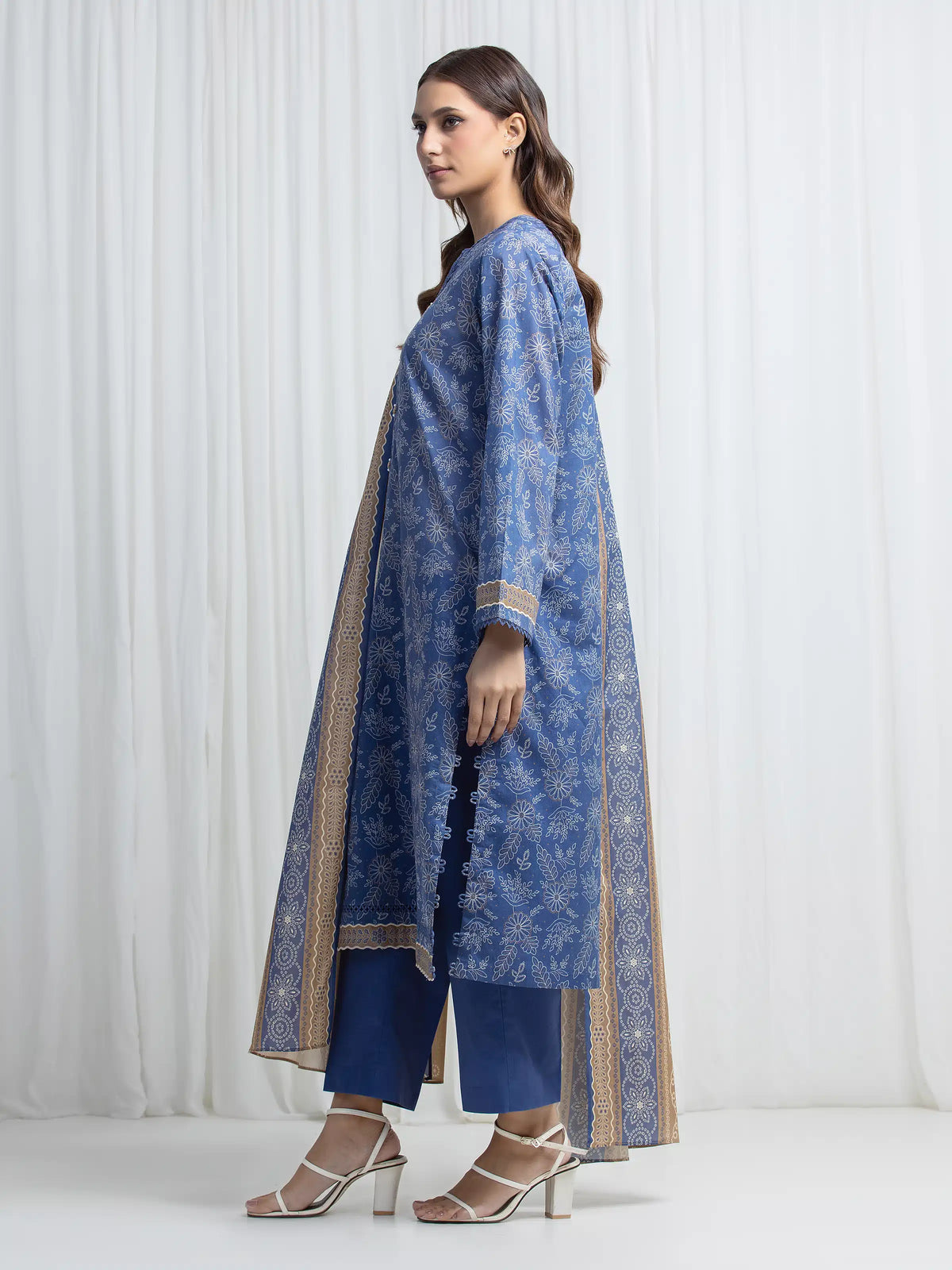Printed Lawn Suit - EWU6A1-36862-3P