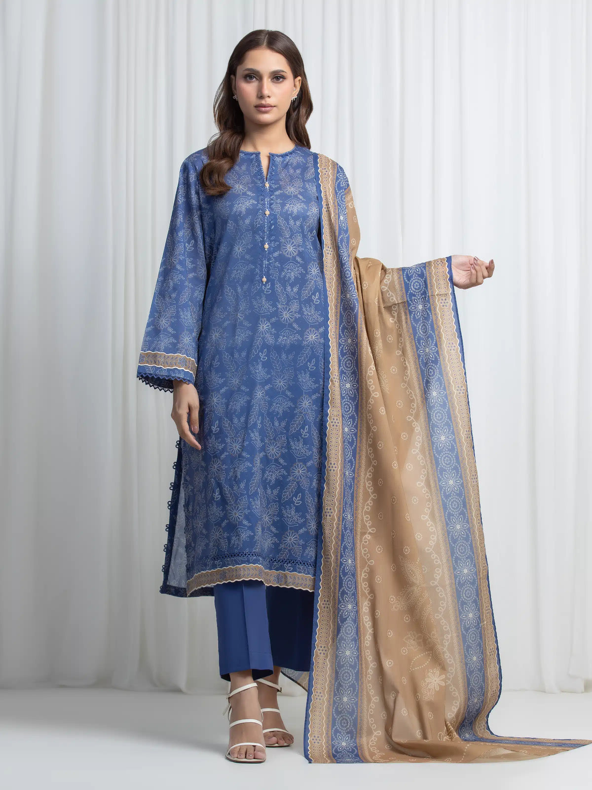 Printed Lawn Suit - EWU6A1-36862-3P