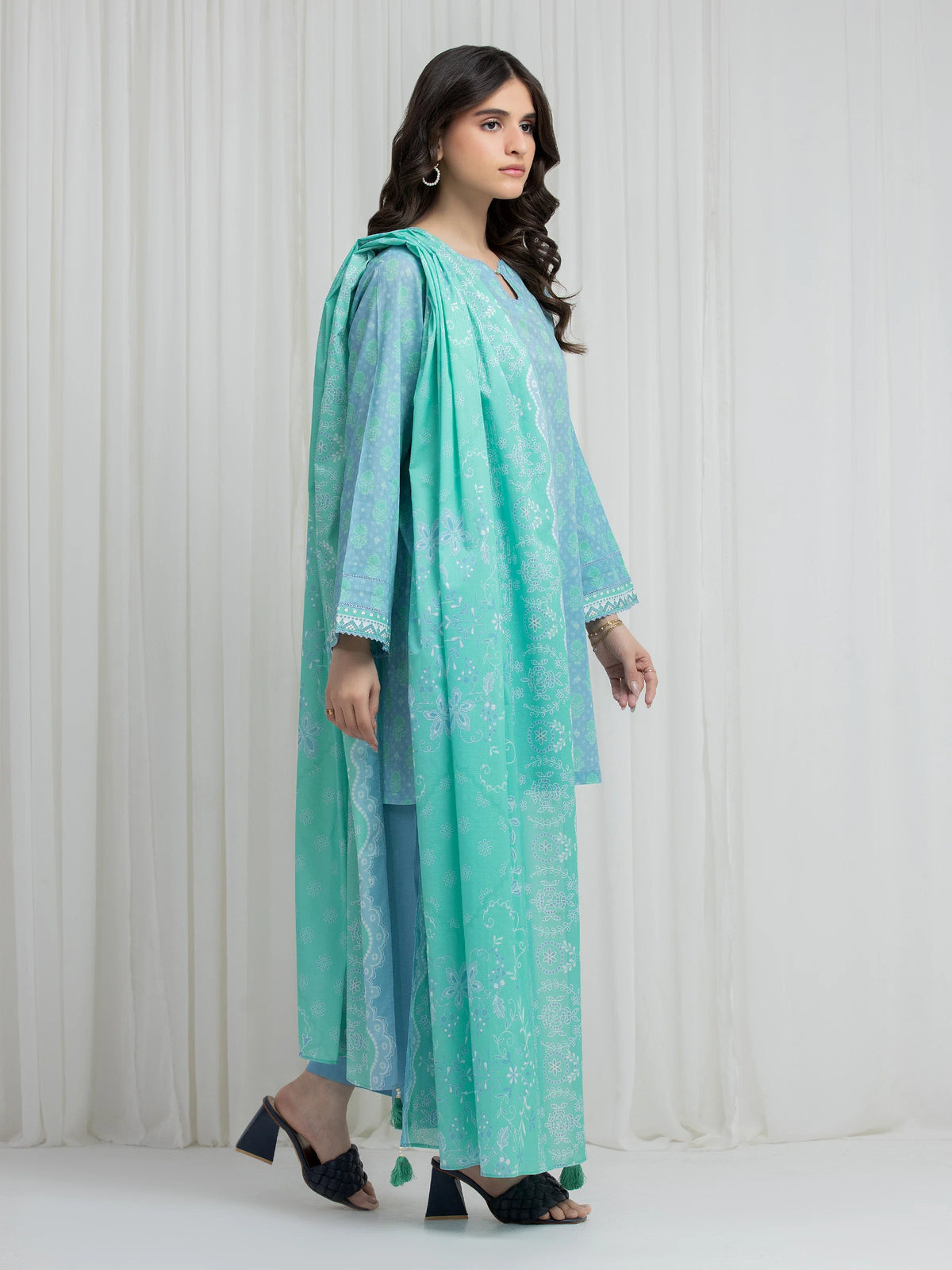 Printed Lawn Suit - EWU6A1-36631-3P
