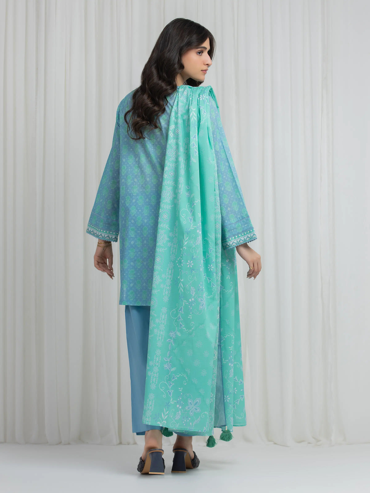 Printed Lawn Suit - EWU6A1-36631-3P