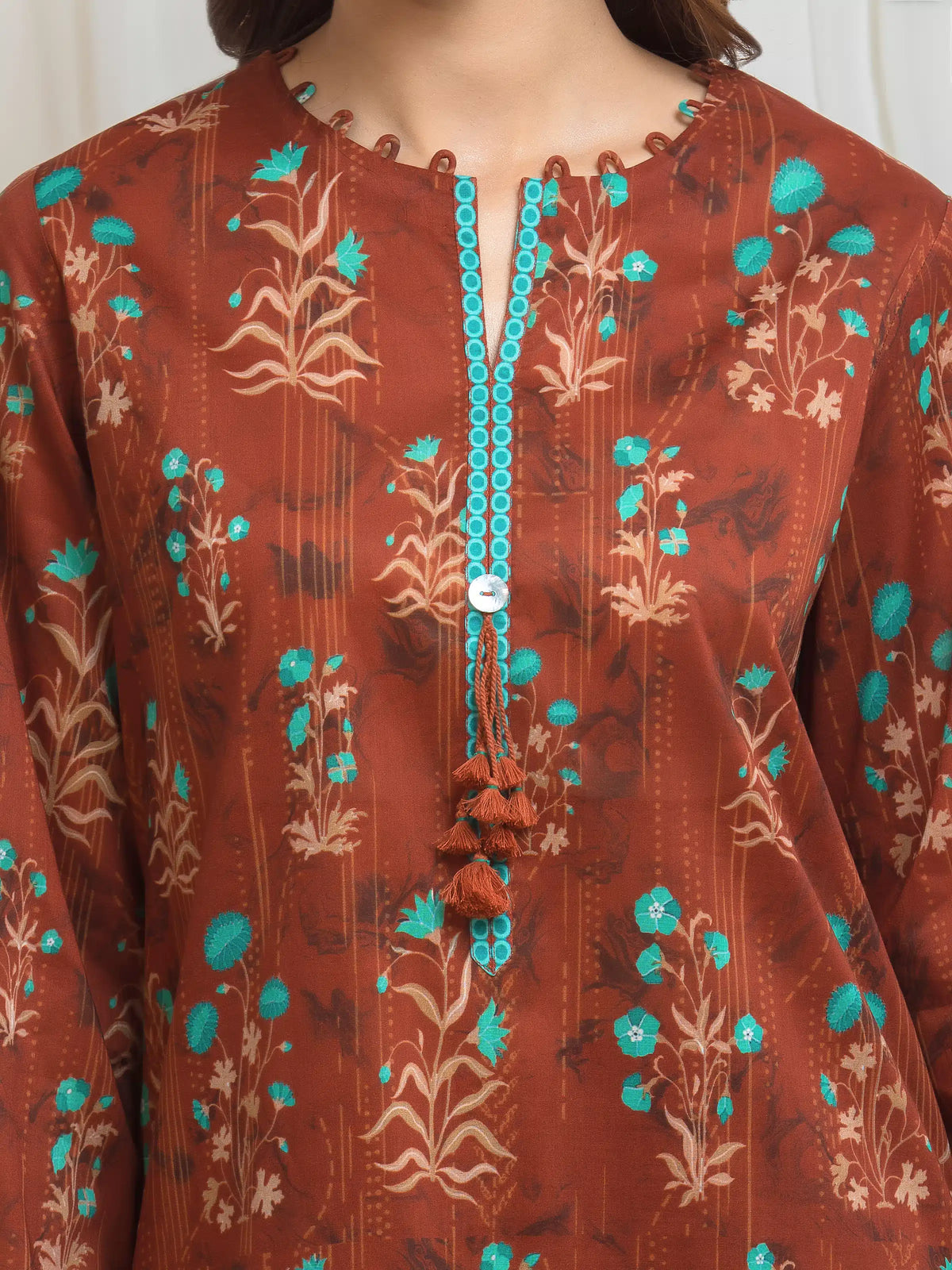 Printed Lawn Suit - EWU6A1-36692-3P