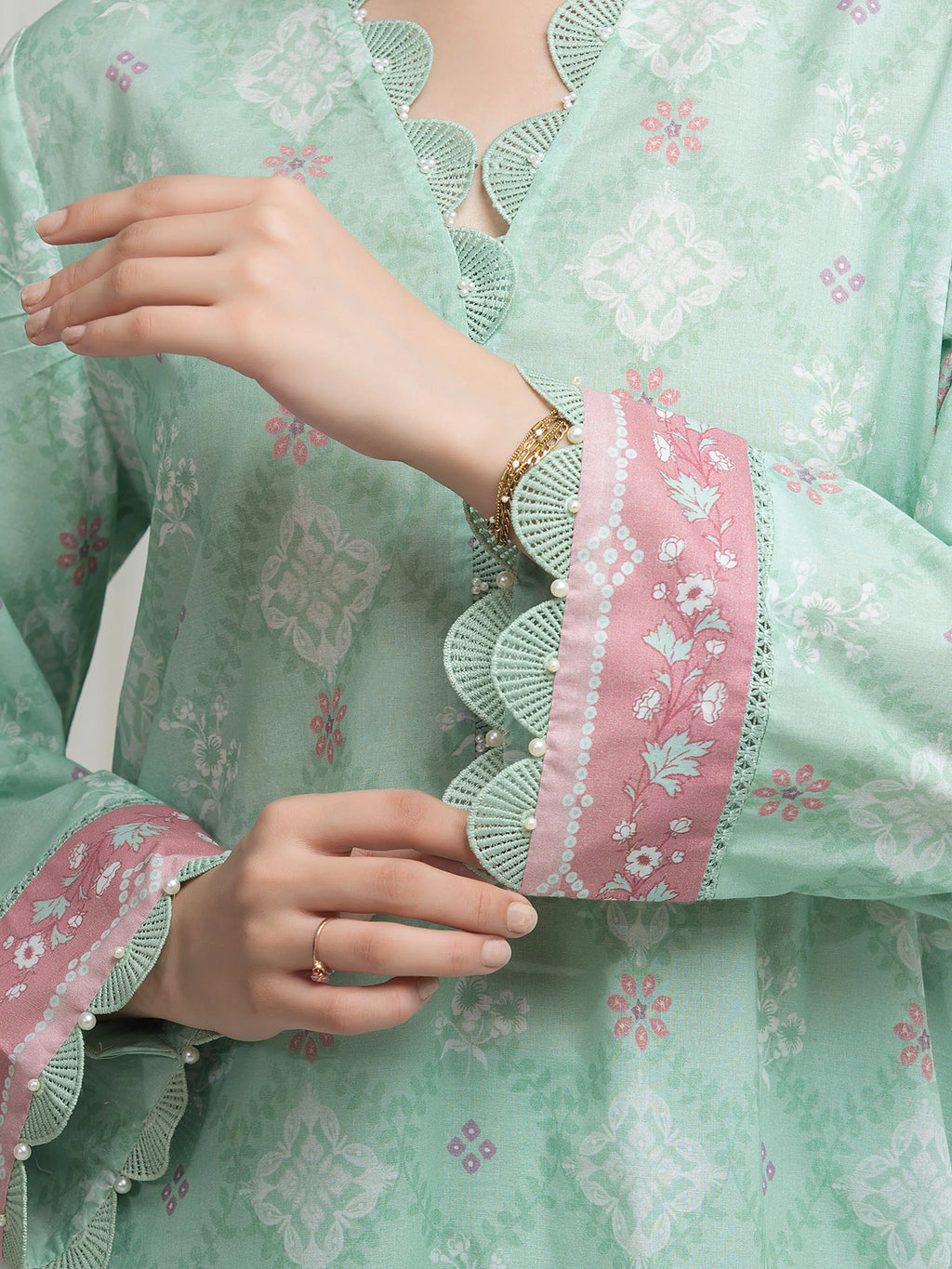 Printed Lawn Suit - EWU6A1-36617-3P