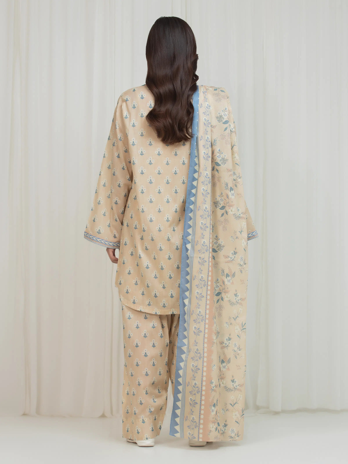 Printed Lawn Suit - EWU6A1-36751-3P