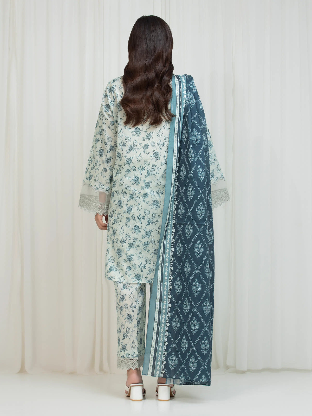 Printed Lawn Suit - EWU6A1-36750-3P