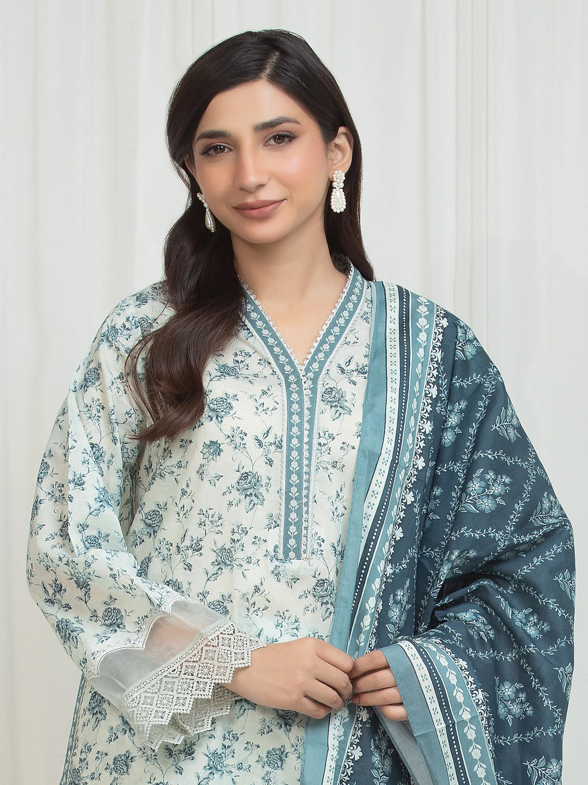 Printed Lawn Suit - EWU6A1-36750-3P