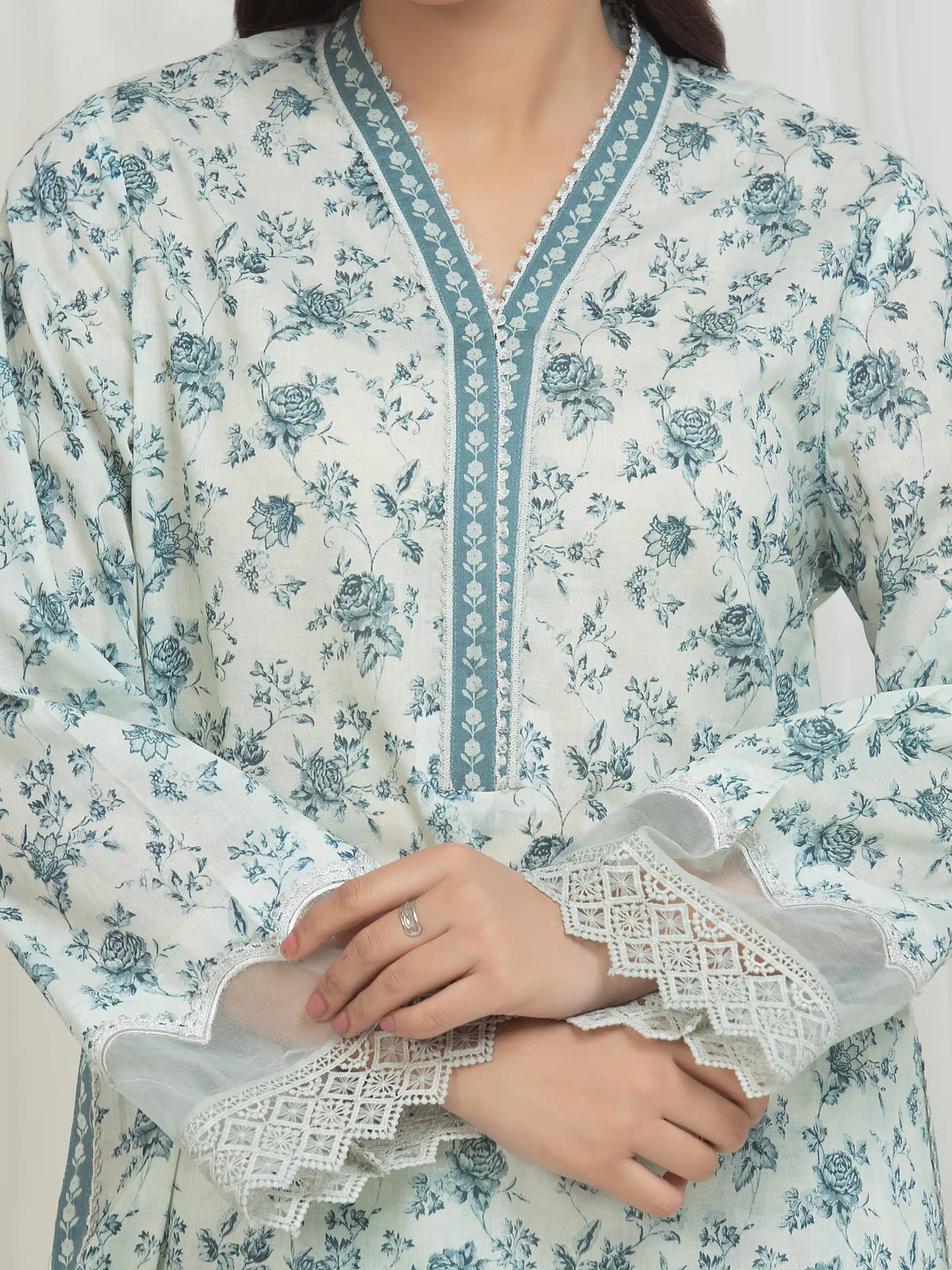 Printed Lawn Suit - EWU6A1-36750-3P