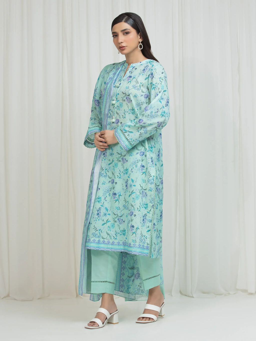 Printed Lawn Suit - EWU6A1-36674-3P