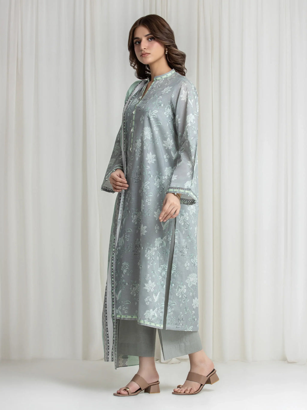 Printed Lawn Suit - EWU6A1-36726-3P