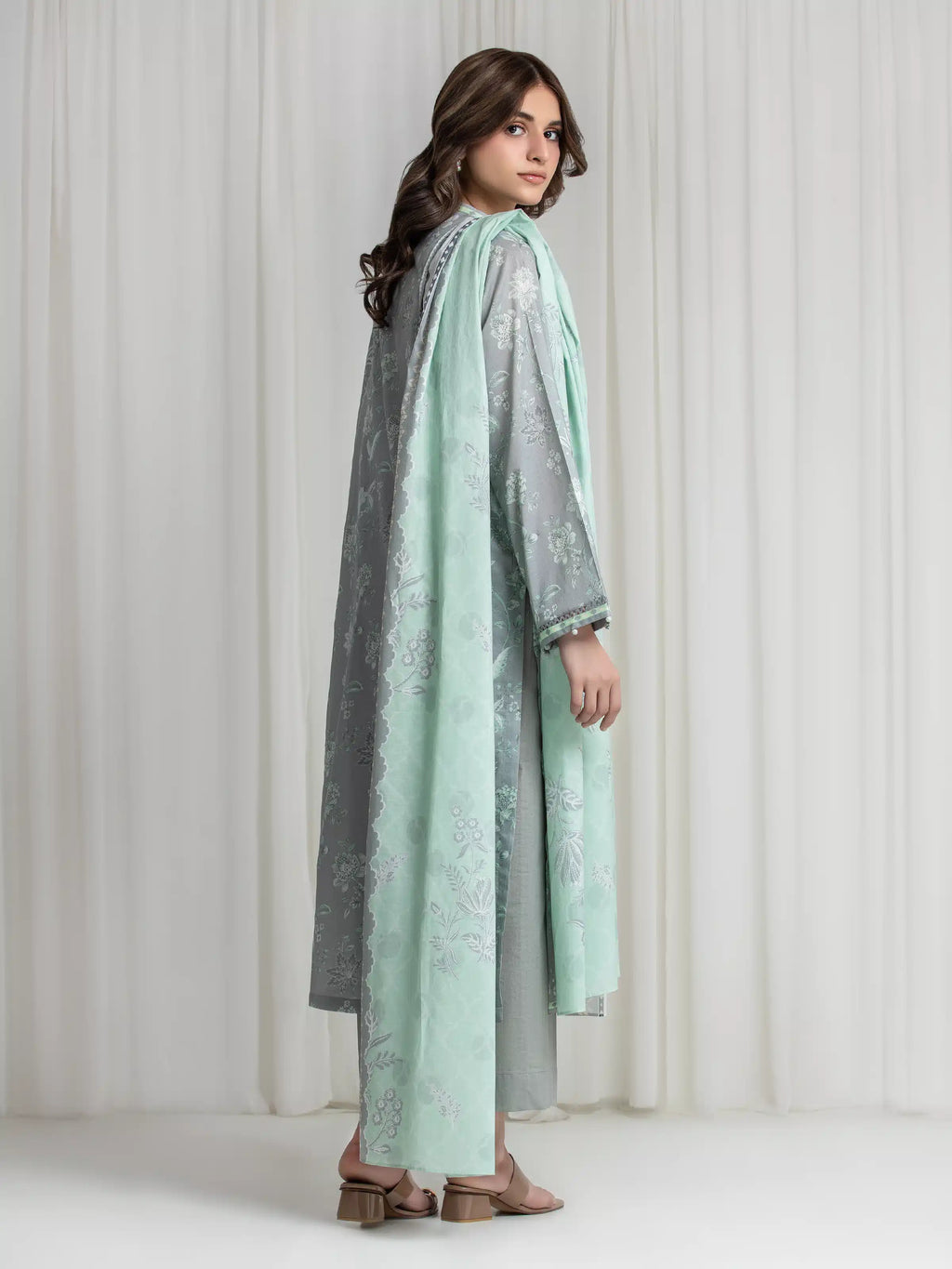 Printed Lawn Suit - EWU6A1-36726-3P