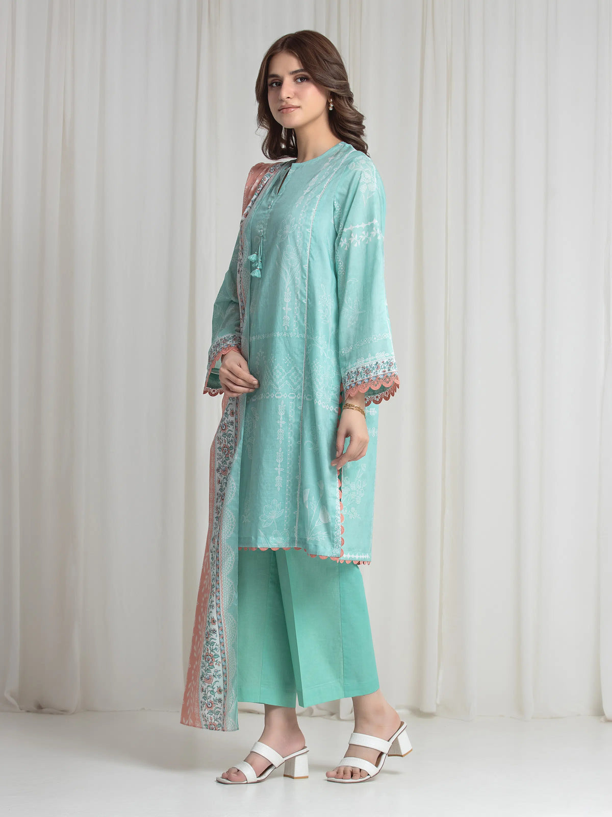 Printed Lawn Suit - EWU6A1-36733-3P