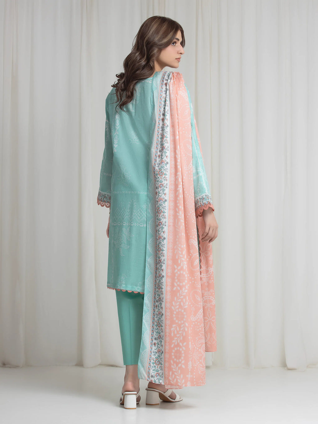 Printed Lawn Suit - EWU6A1-36733-3P