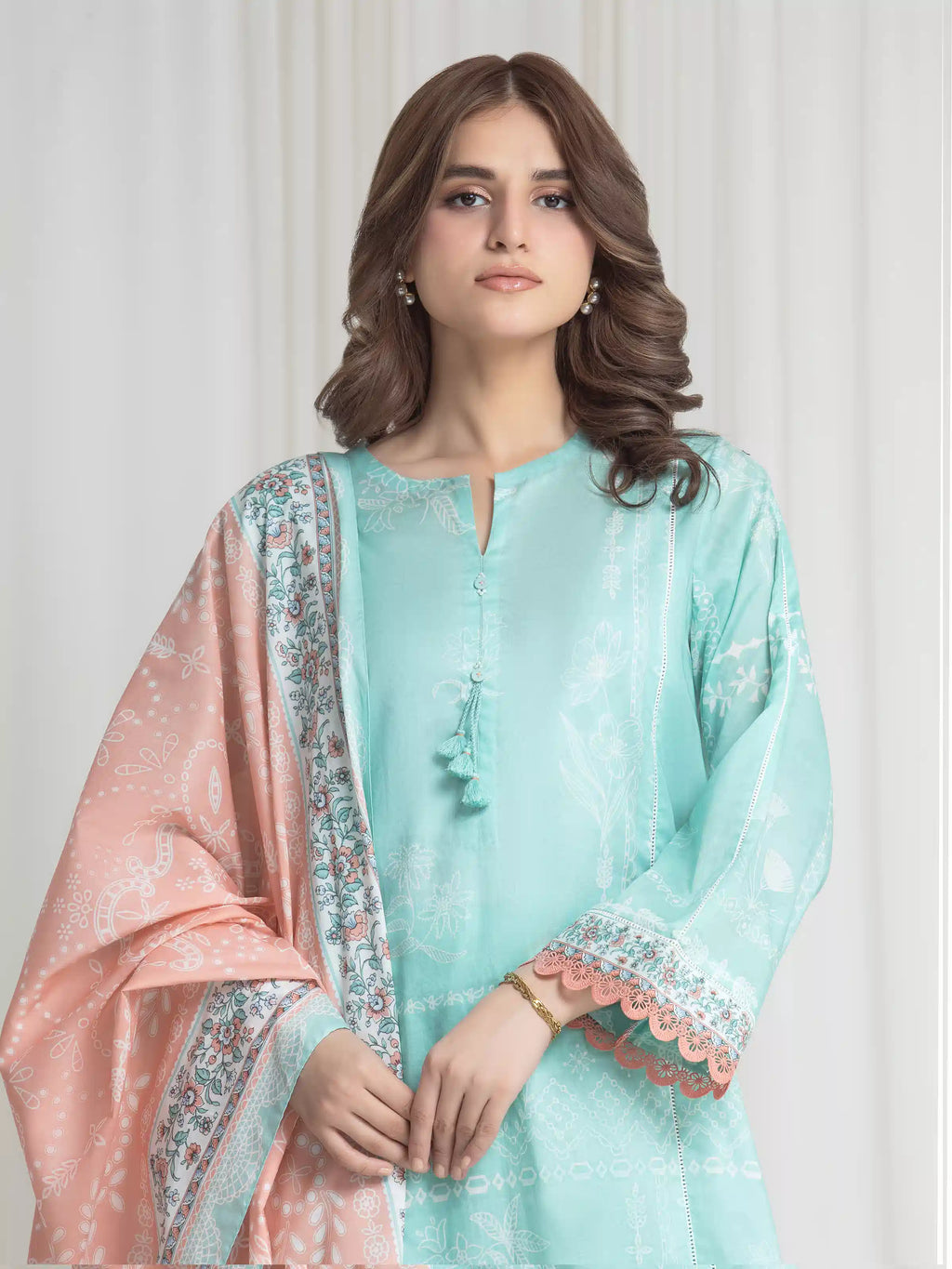 Printed Lawn Suit - EWU6A1-36733-3P