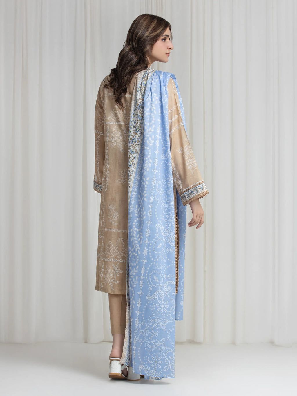 Printed Lawn Suit - EWU6A1-36734-3P