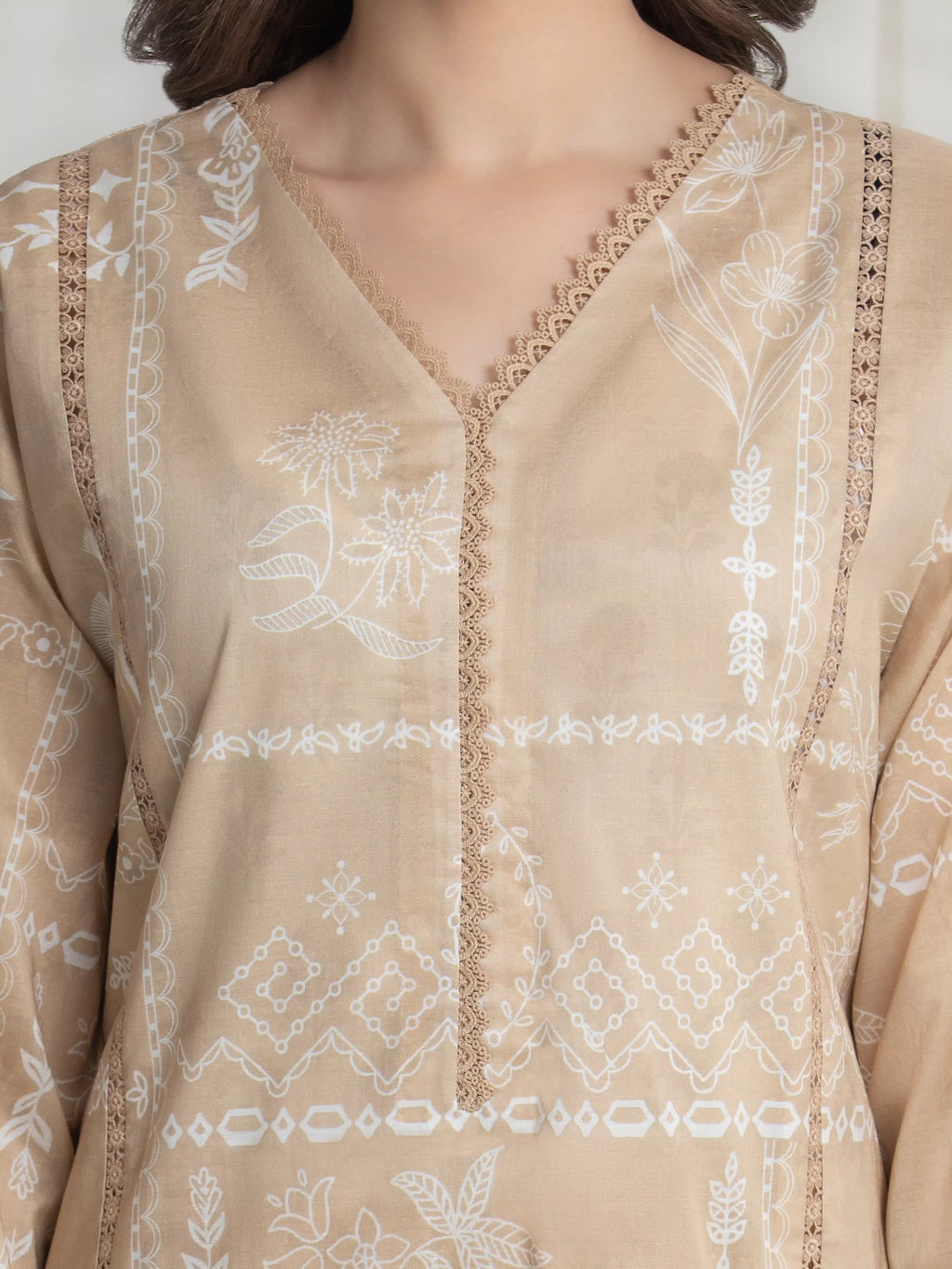 Printed Lawn Suit - EWU6A1-36734-3P
