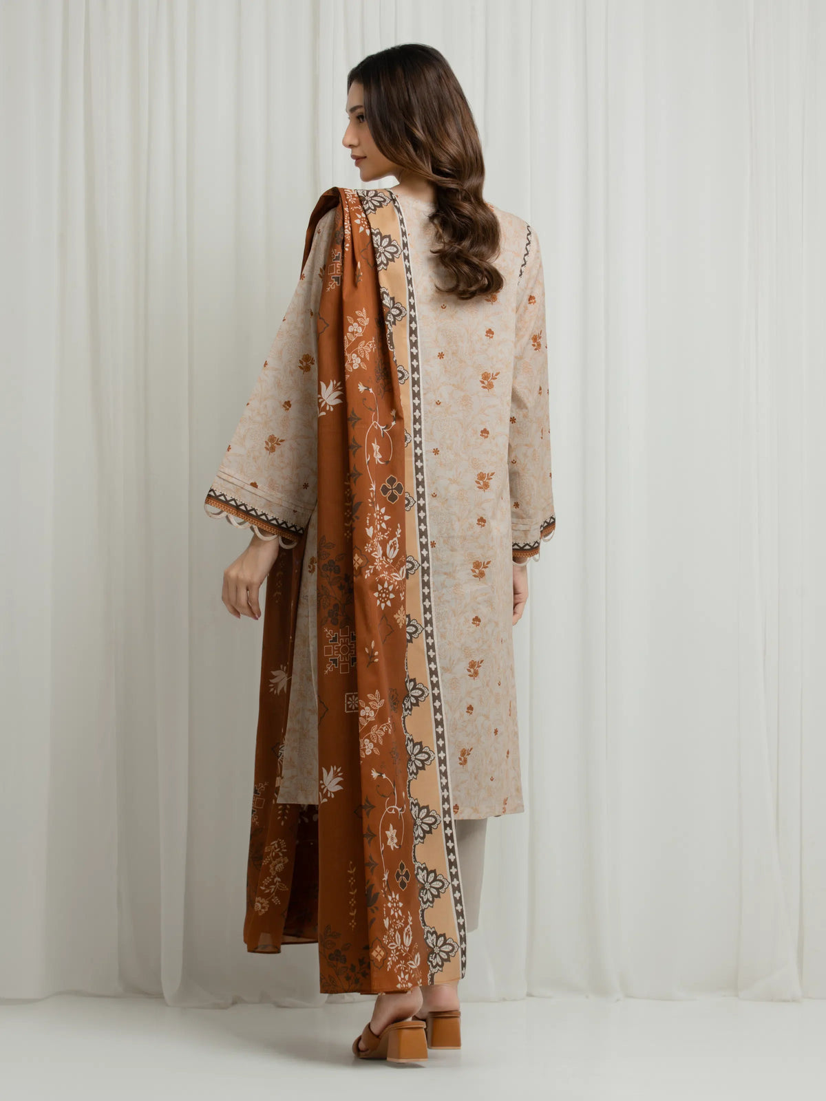 Printed Lawn Suit - EWU6A1-36685-3P