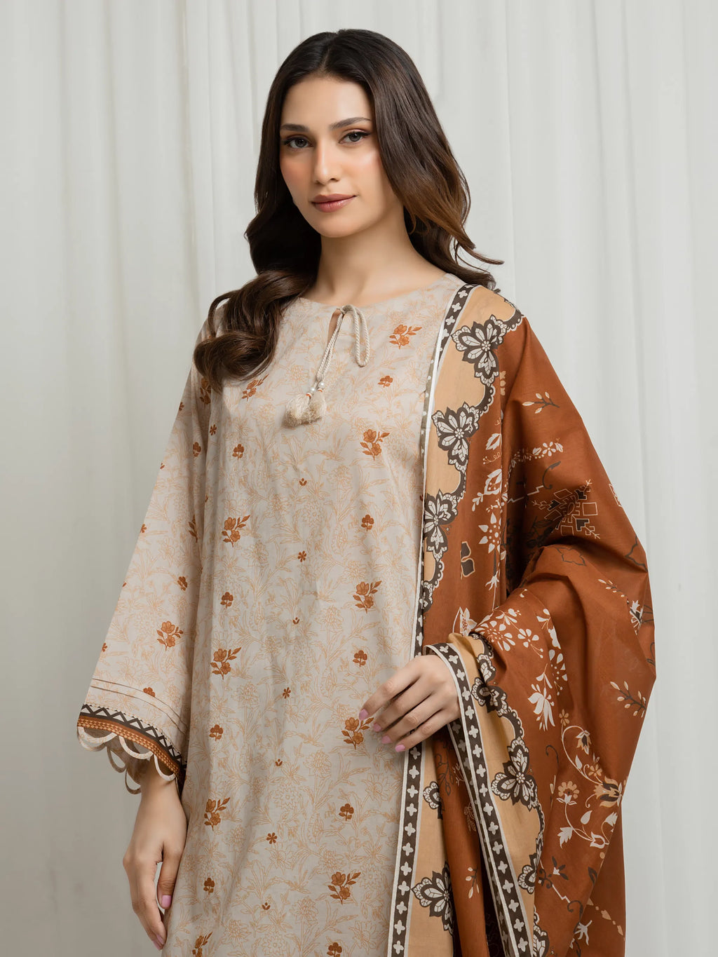 Printed Lawn Suit - EWU6A1-36685-3P