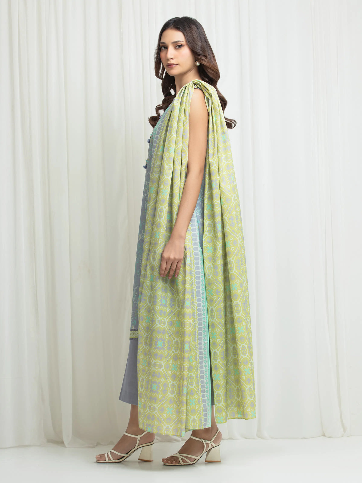 Printed Lawn Suit - EWU6A1-36705-3P