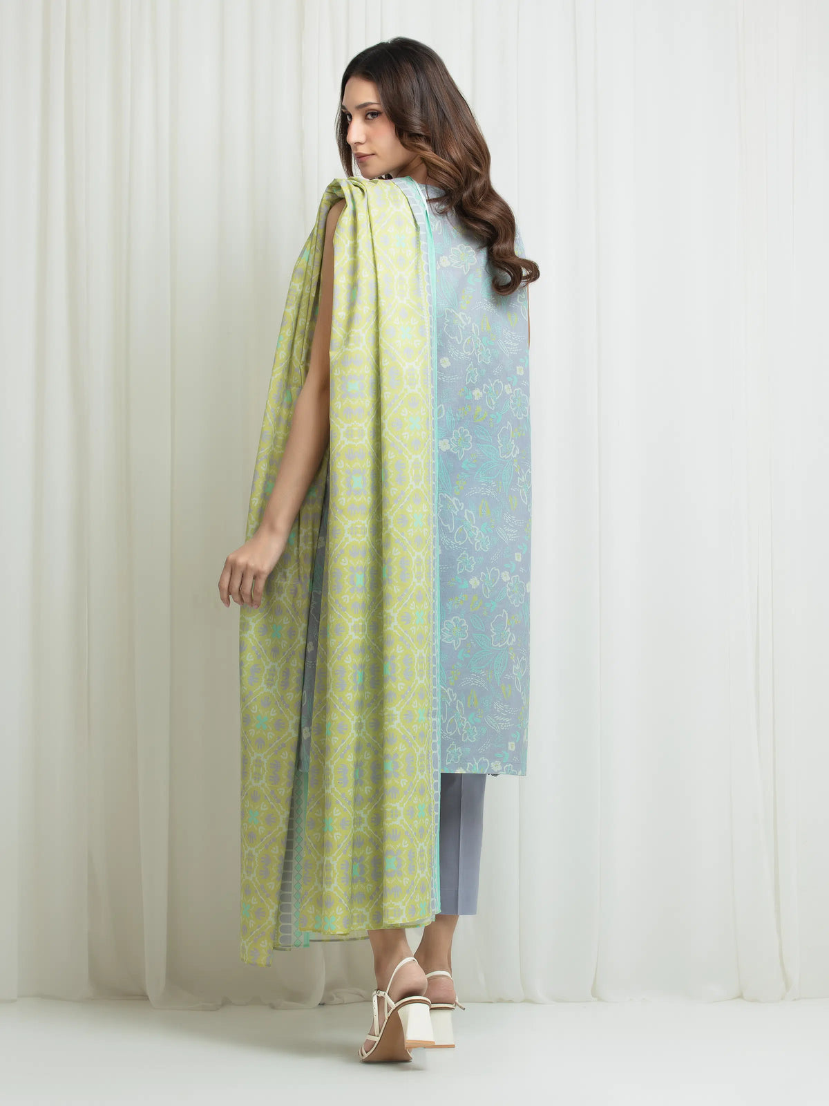 Printed Lawn Suit - EWU6A1-36705-3P