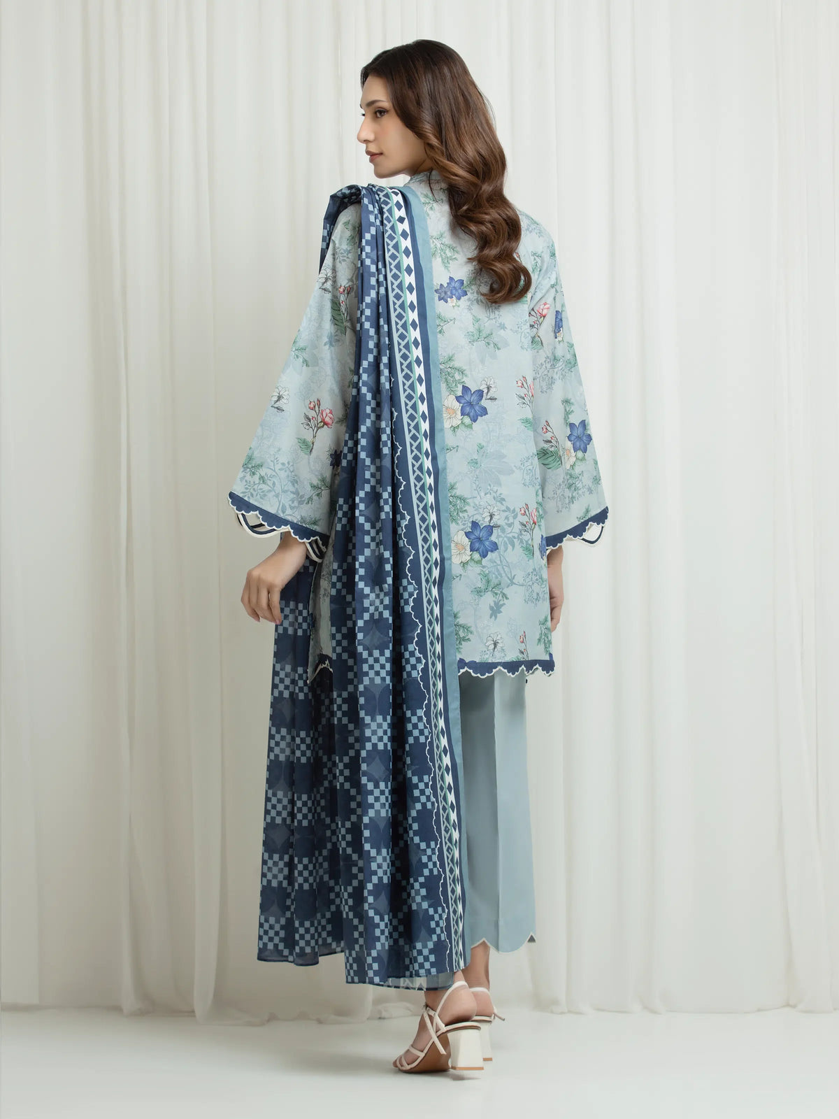 Printed Lawn Suit - EWU6A1-36700-3P