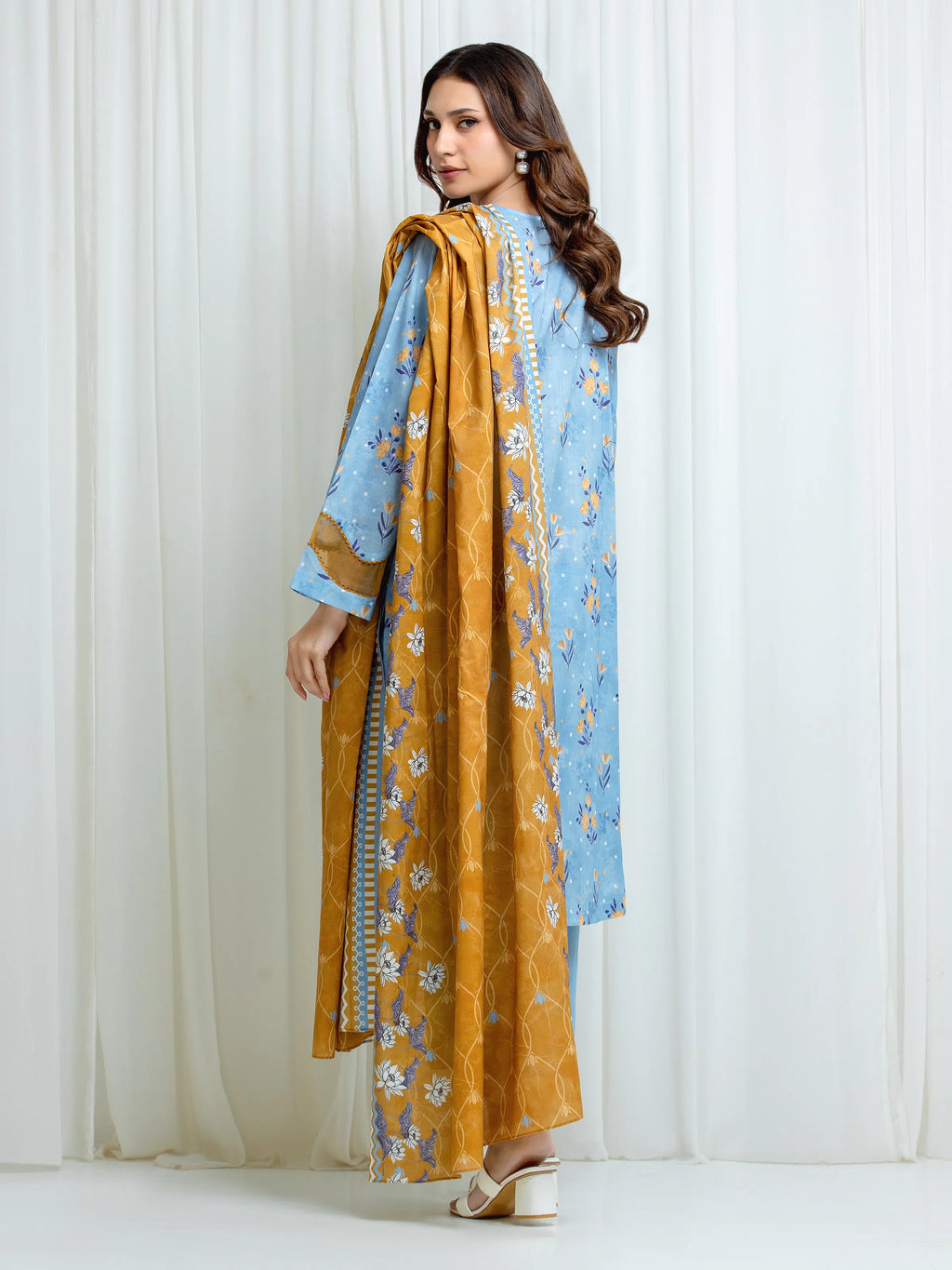 Printed Lawn Suit - EWU6A1-36695-3P