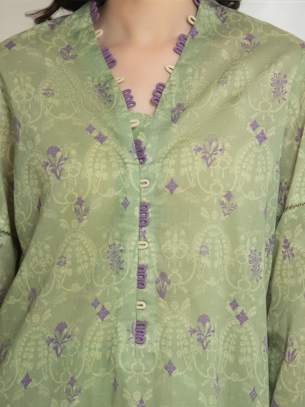 Printed Lawn Suit - EWU6A1-36763-3P