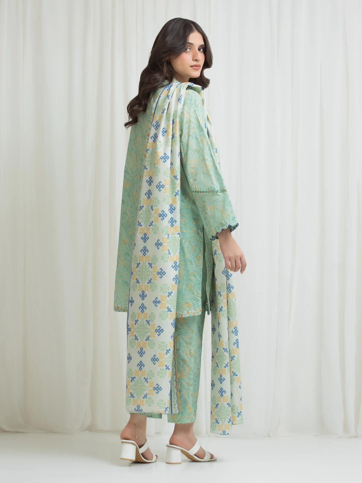 Printed Lawn Suit - EWU6A1-36772-3P