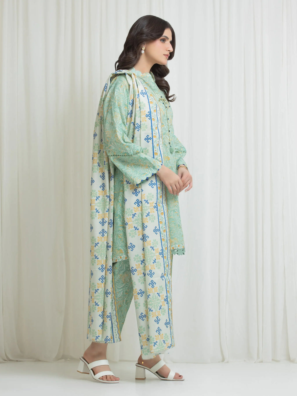 Printed Lawn Suit - EWU6A1-36772-3P