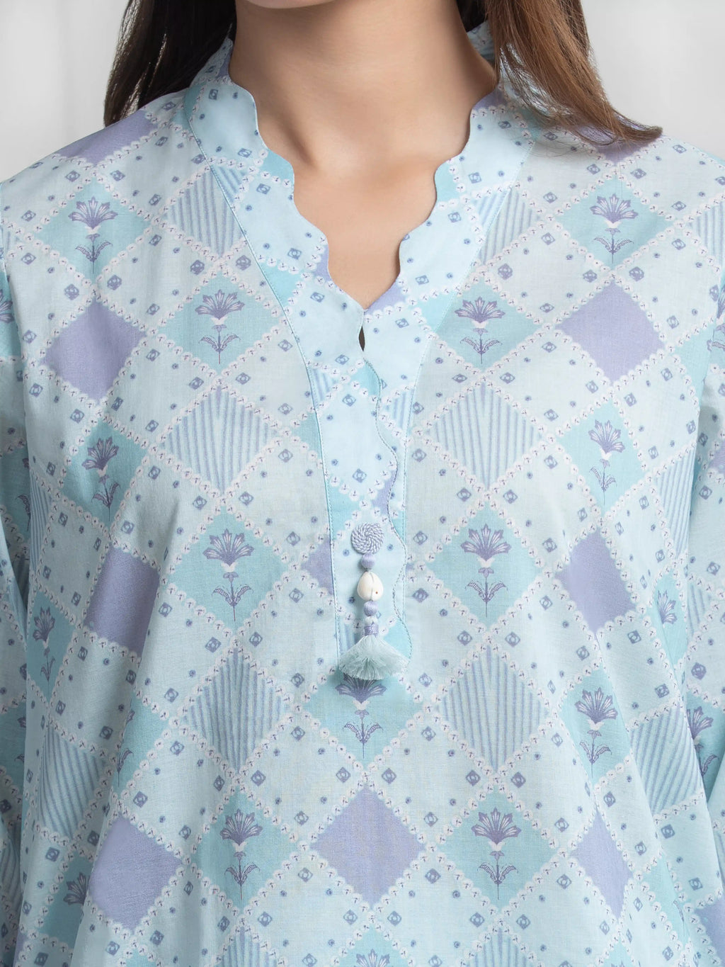 Printed Lawn Suit - EWU6A1-36722-3P