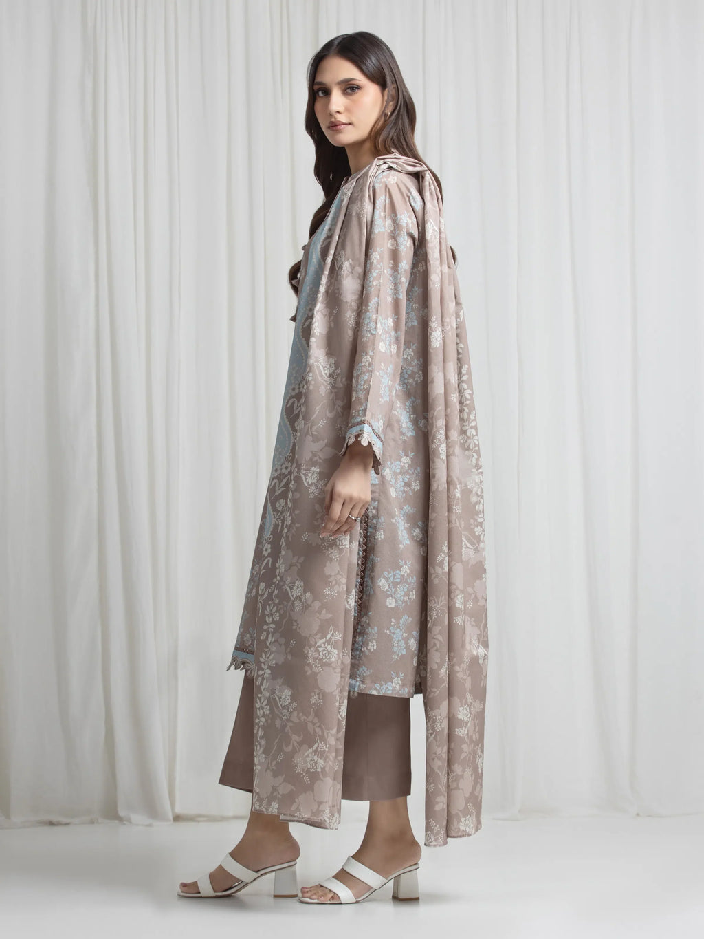 Printed Lawn Suit - EWU6A1-36719-3P