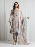 Printed Lawn Suit - EWU6A1-36719-3P