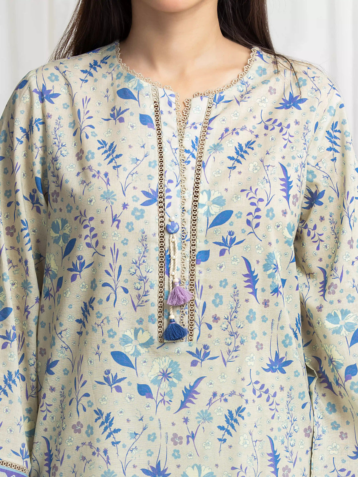 Printed Lawn Suit - EWU6A1-36712-3P