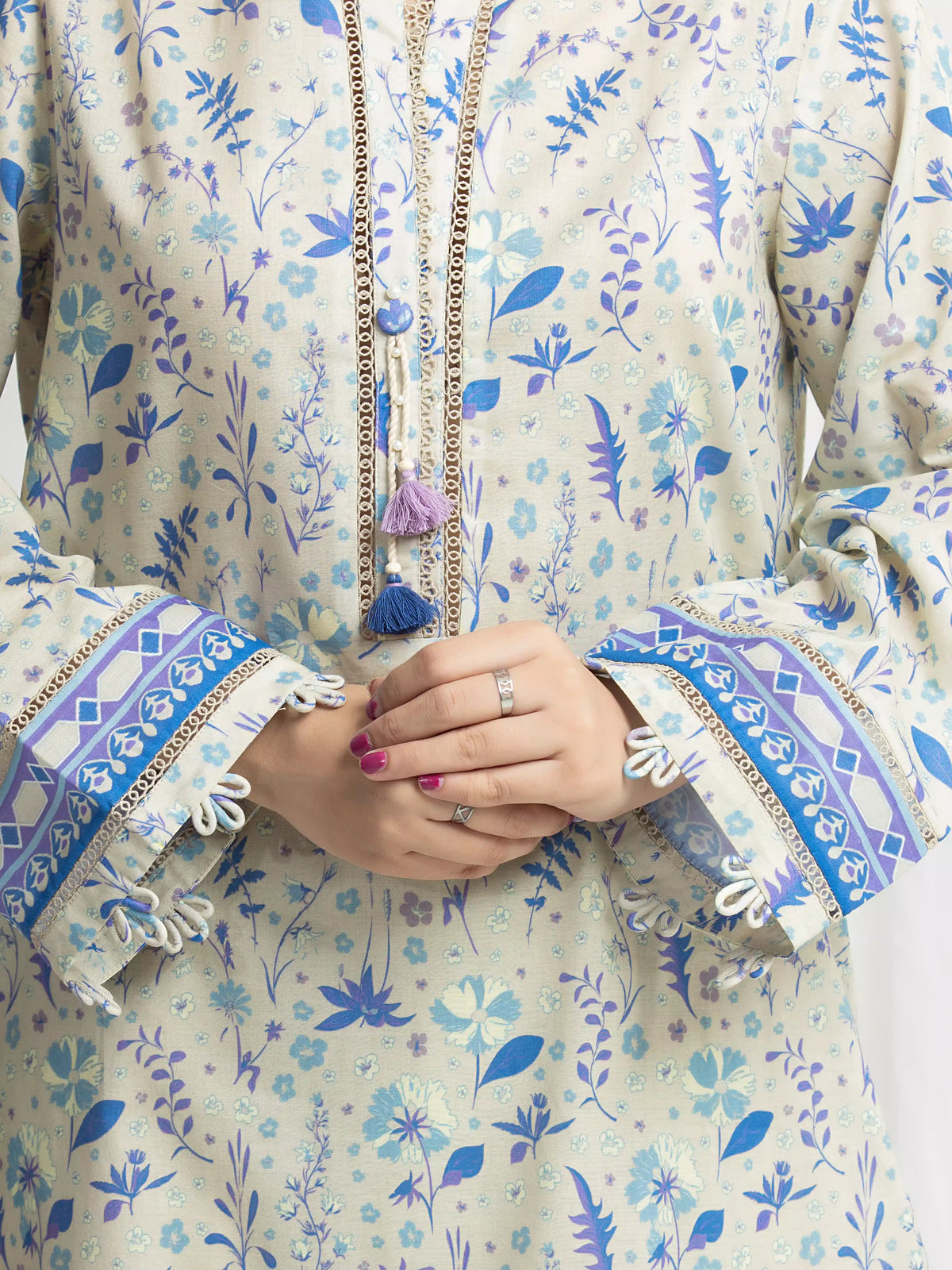 Printed Lawn Suit - EWU6A1-36712-3P
