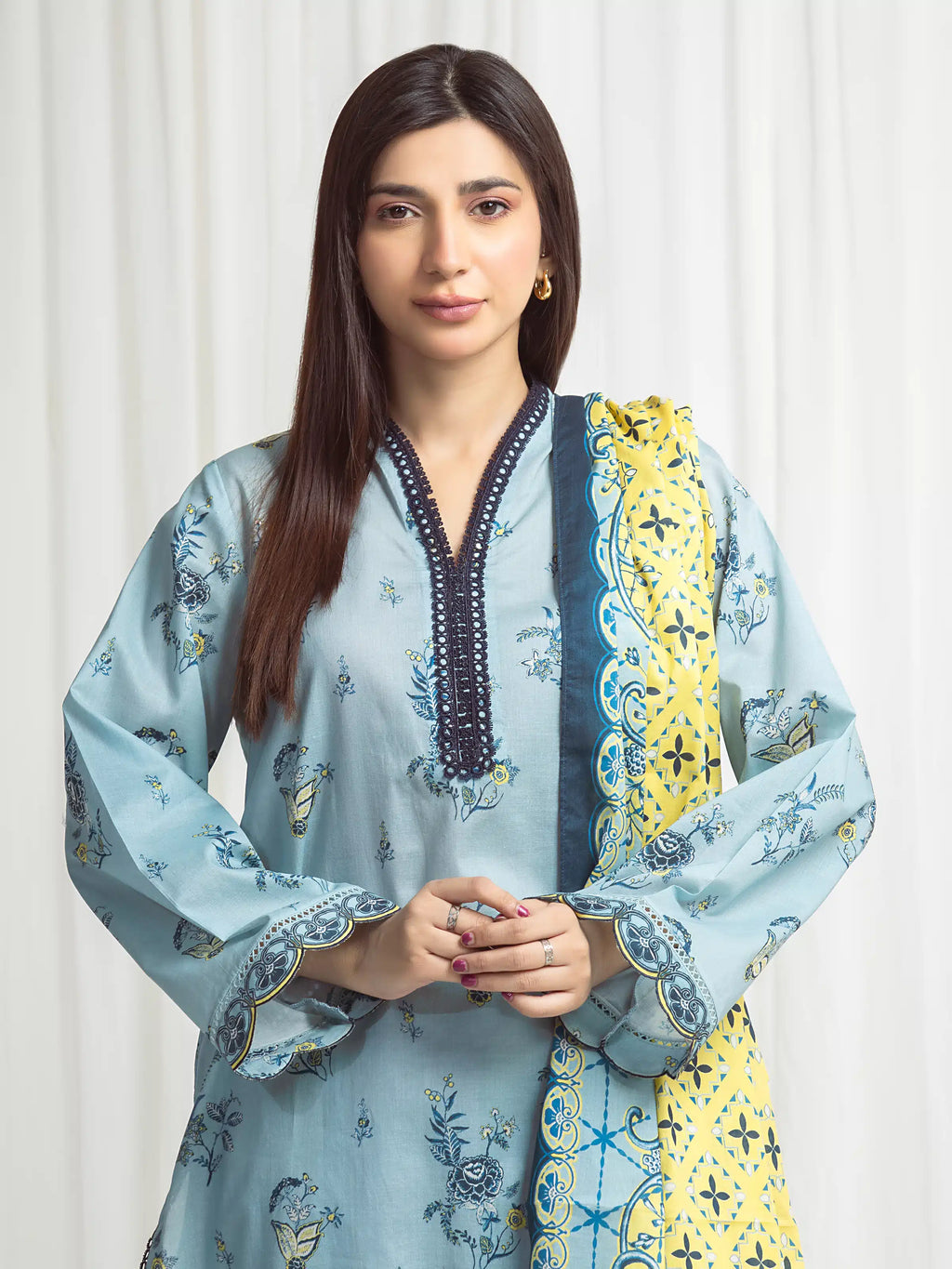 Printed Lawn Suit - EWU6A1-36708-3P