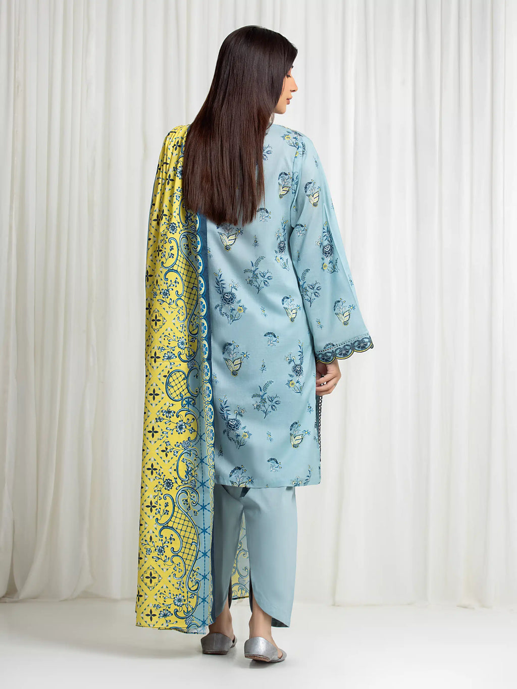 Printed Lawn Suit - EWU6A1-36708-3P