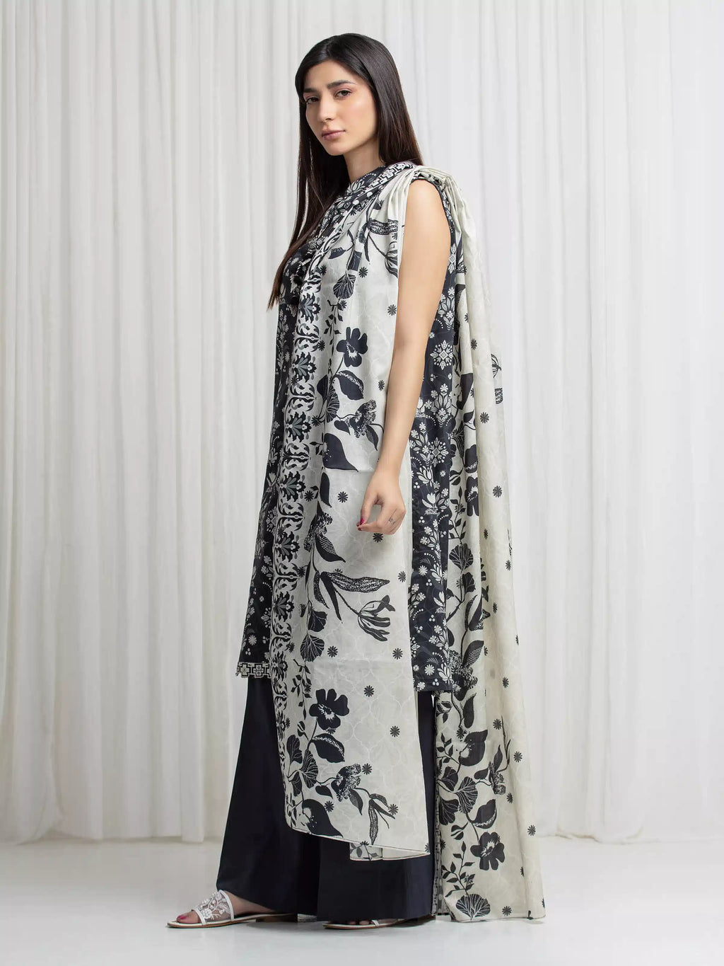 Printed Lawn Suit - EWU6A1-36710-3P