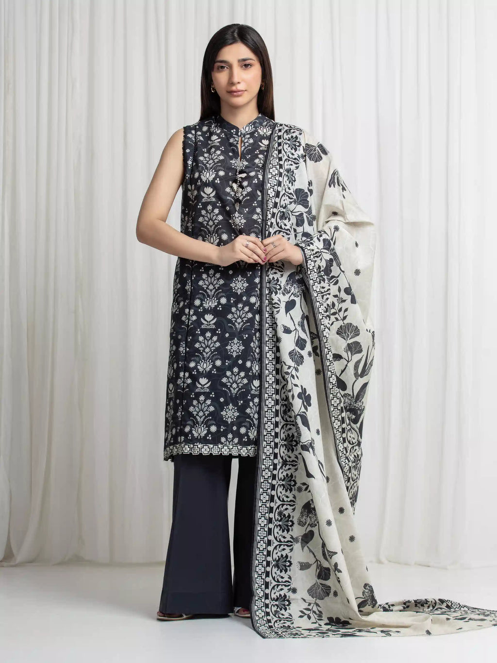 Printed Lawn Suit - EWU6A1-36710-3P