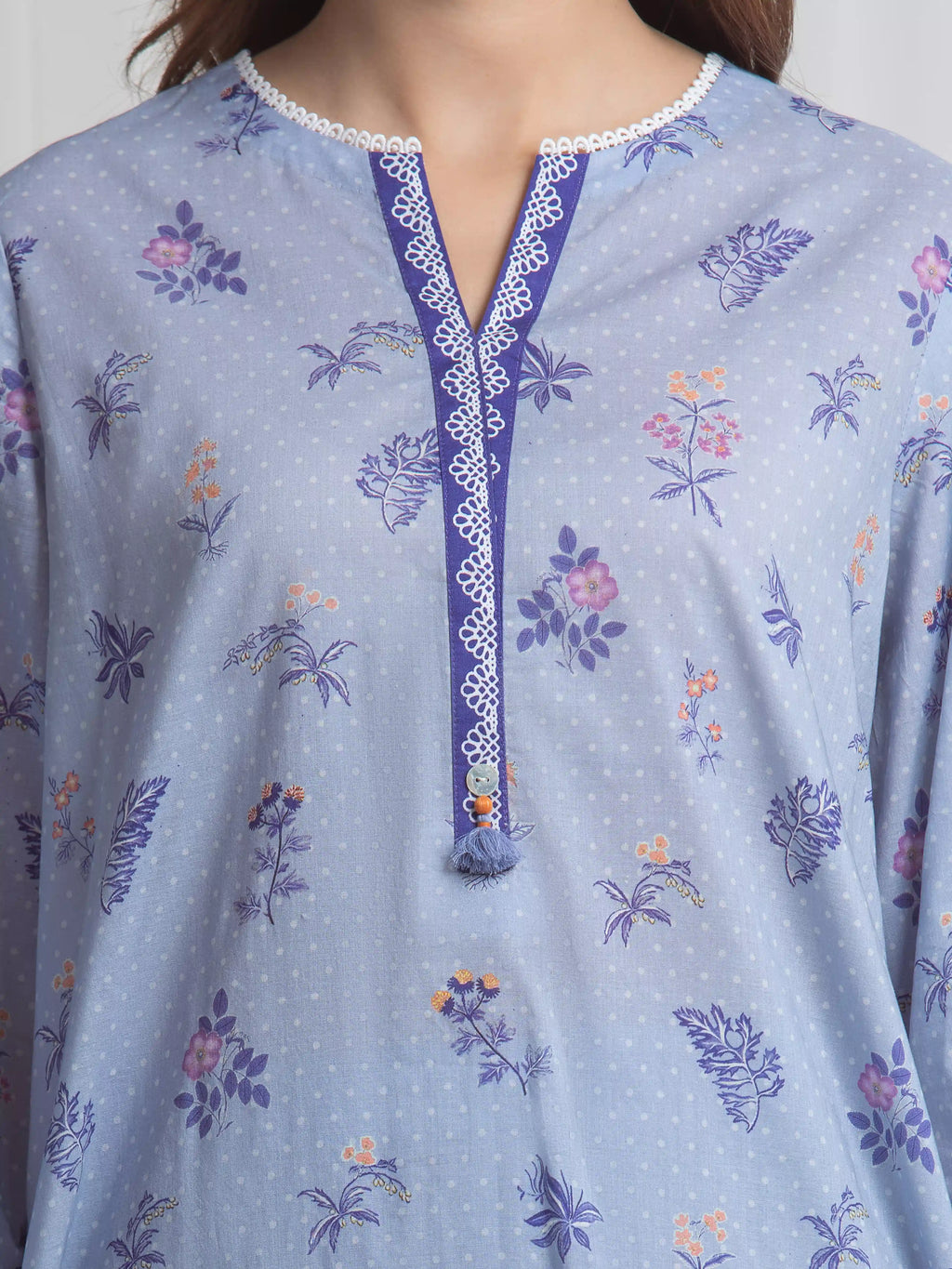 Printed Lawn Suit - EWU6A1-36725-3P
