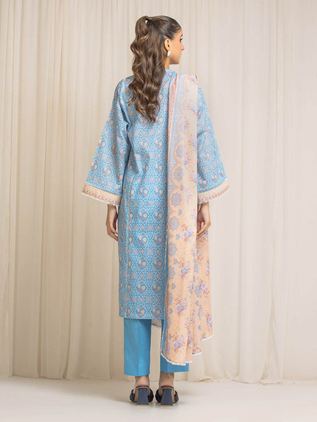 Printed Lawn Suit - EWU6A1-36571-3P