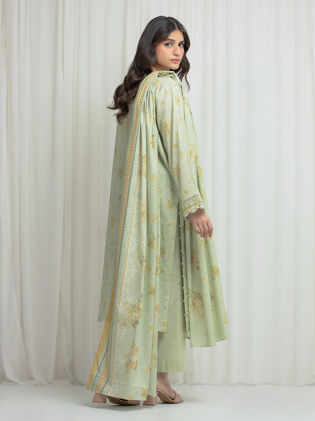 Printed Lawn Suit - EWU6A1-36608-3P