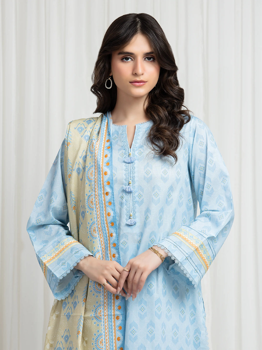 Printed Lawn Suit - EWU6A1-36616-3P