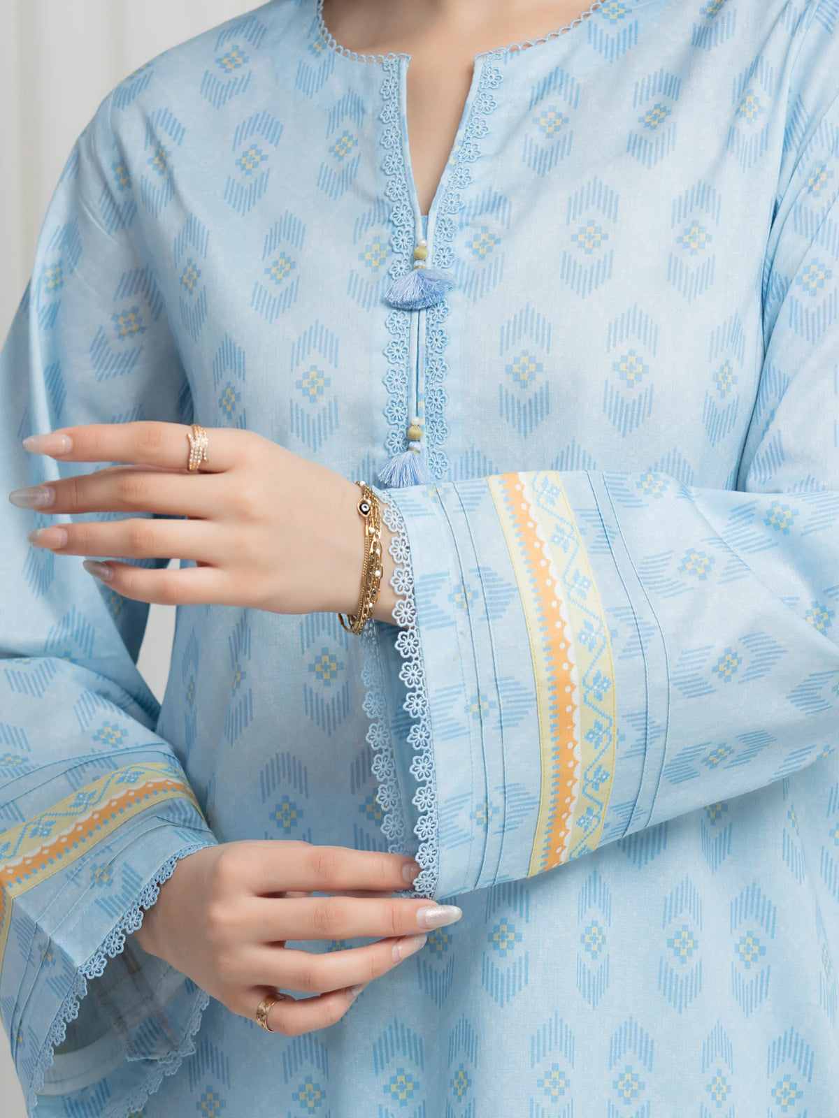 Printed Lawn Suit - EWU6A1-36616-3P