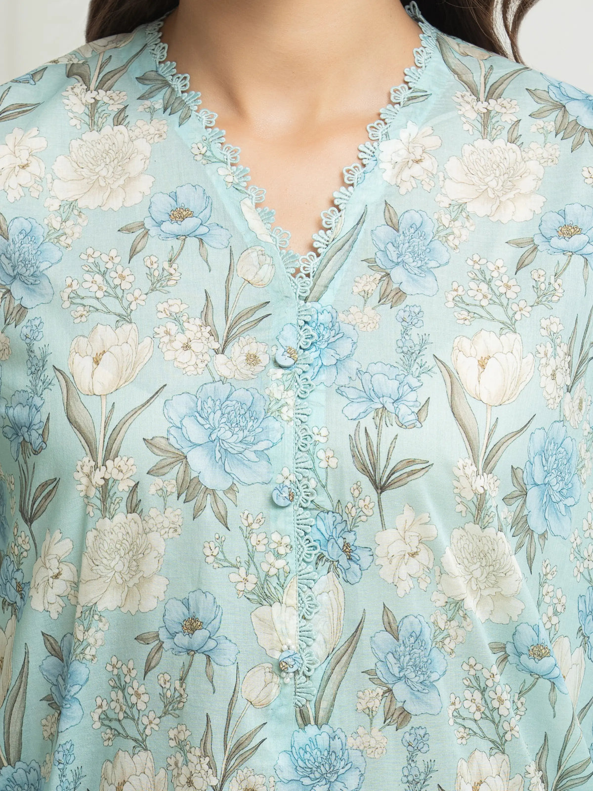Printed Lawn Suit - EWU6A1-36634-3P