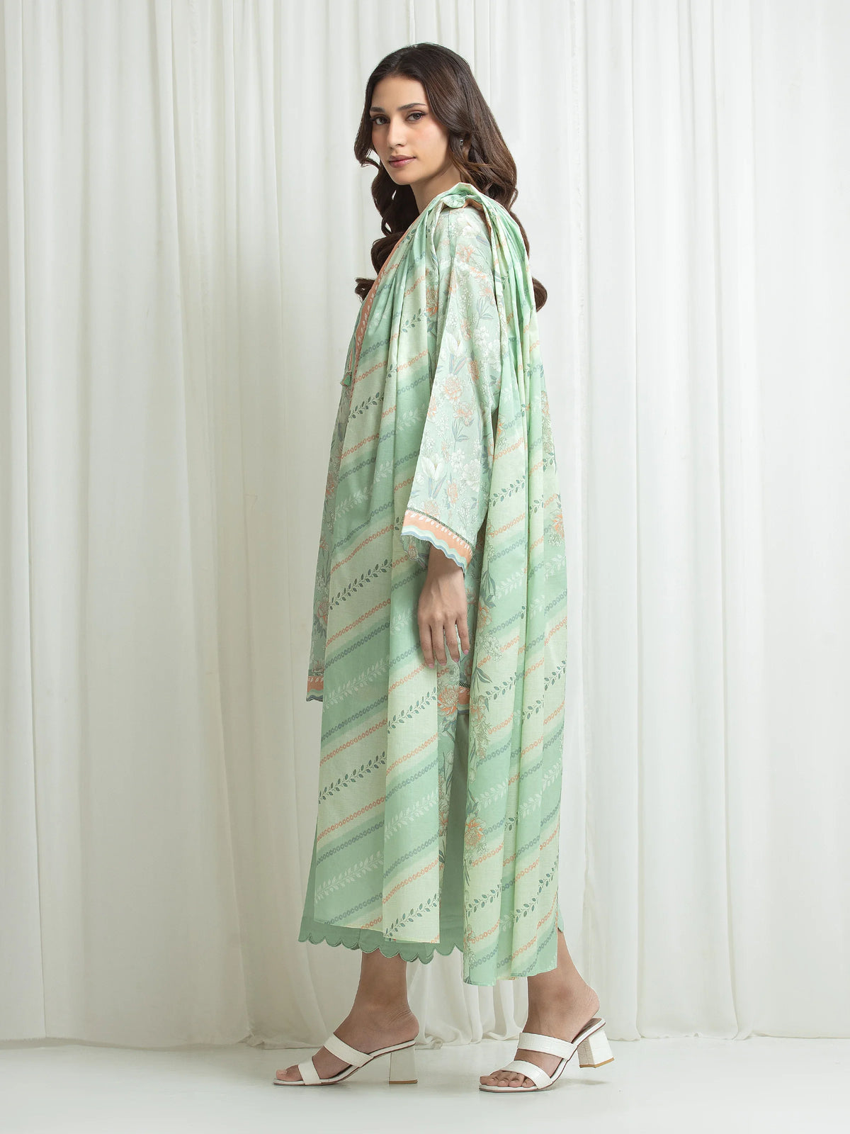 Printed Lawn Suit - EWU6A1-36635-3P