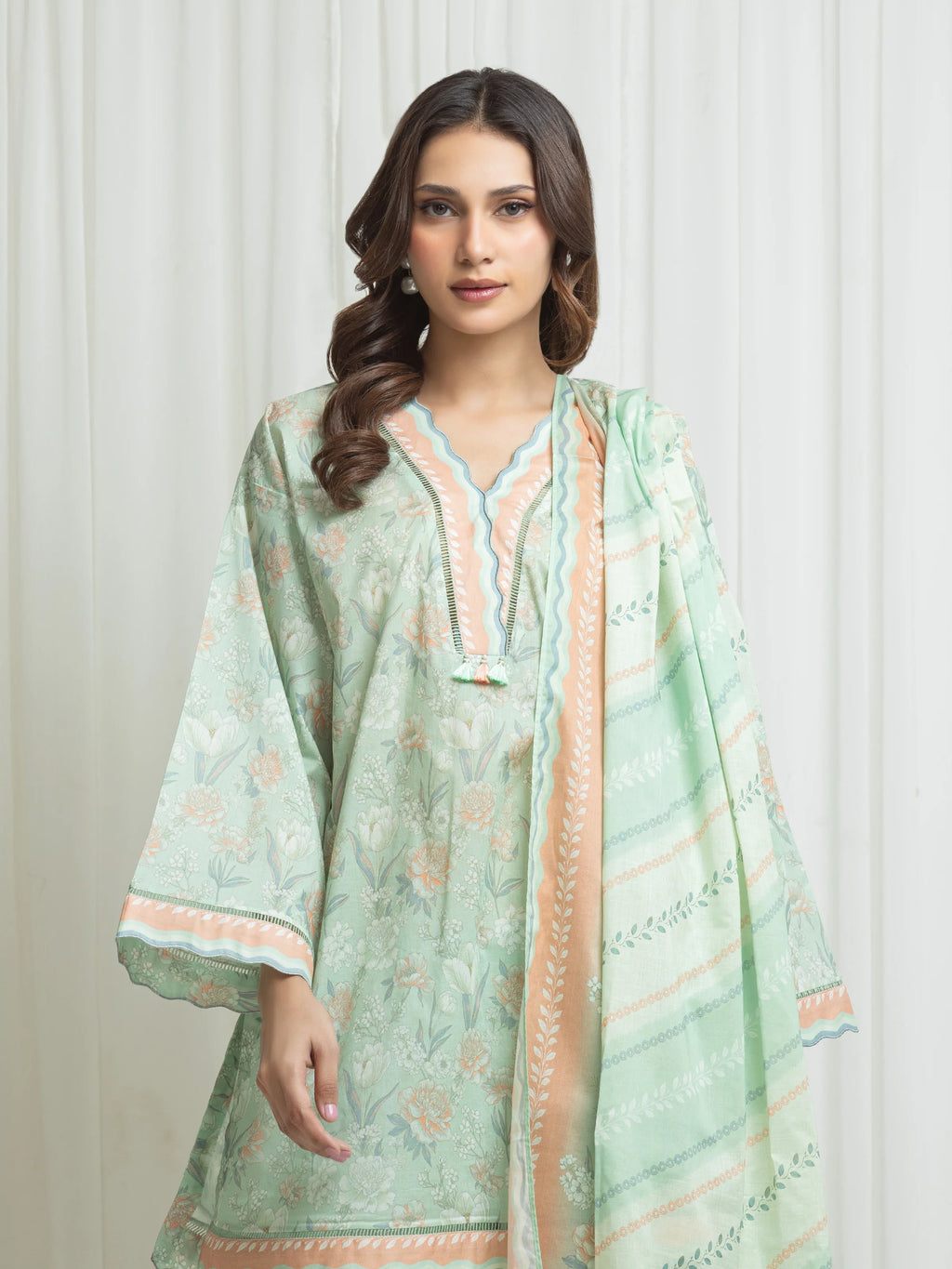 Printed Lawn Suit - EWU6A1-36635-3P