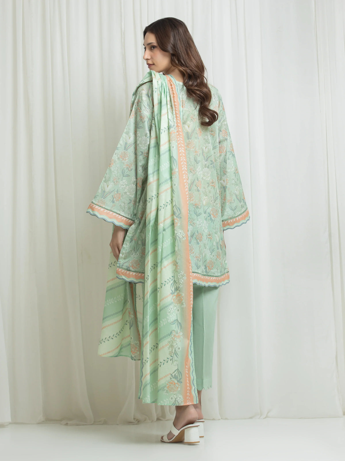 Printed Lawn Suit - EWU6A1-36635-3P